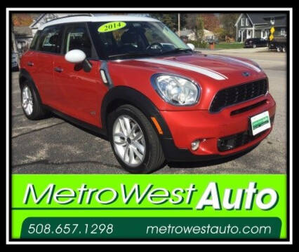 2014 MINI Countryman for sale at Metro West Auto in Bellingham MA