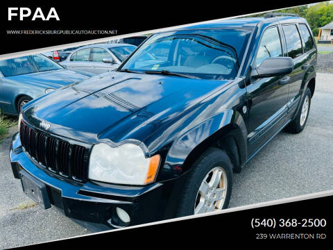 2006 Jeep Grand Cherokee for sale at FPAA in Fredericksburg VA