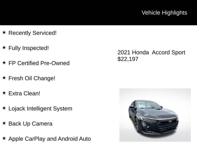 2021 Honda Accord Sport