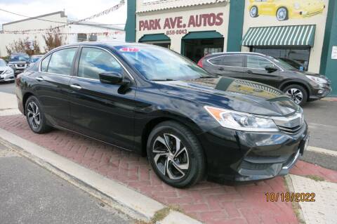 2017 Honda Accord for sale at PARK AVENUE AUTOS in Collingswood NJ