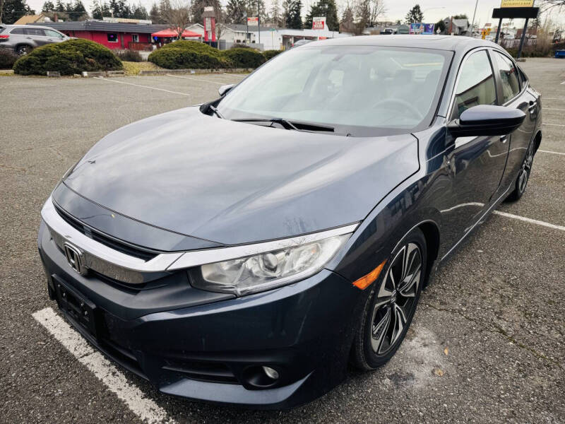 Used 2017 Honda Civic EX-T with VIN 19XFC1F33HE203332 for sale in Tacoma, WA