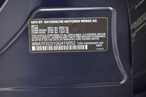 2016 BMW 7 Series 750i xDrive