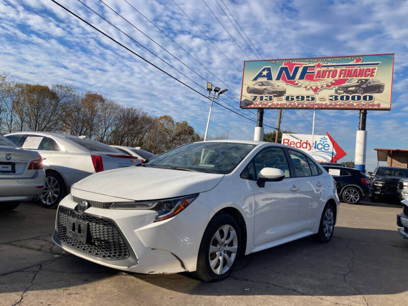 2021 Toyota Corolla for sale at ANF AUTO FINANCE in Houston TX