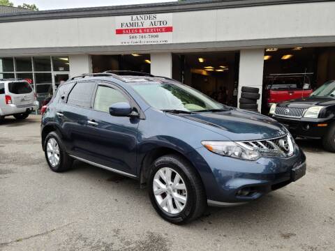 2012 Nissan Murano for sale at Landes Family Auto Sales in Attleboro MA