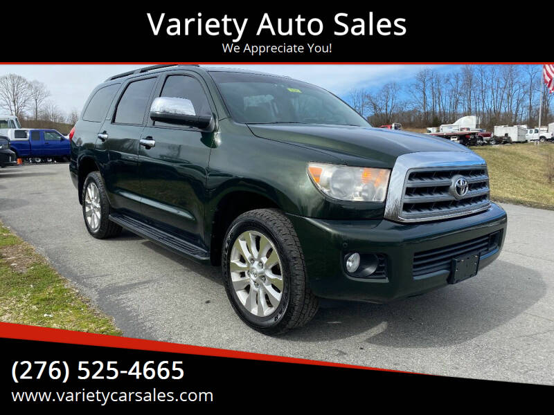 2010 Toyota Sequoia for sale at Variety Auto Sales in Abingdon VA