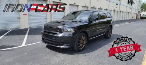 2018 Dodge Durango for sale at IRON CARS in Hollywood FL