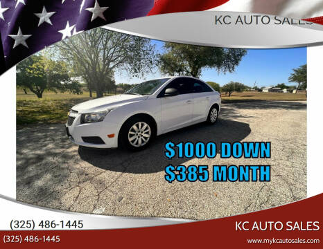 2011 Chevrolet Cruze for sale at KC Auto Sales in San Angelo TX