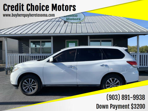 2014 Nissan Pathfinder for sale at Credit Choice Motors in Sherman TX