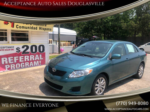 2010 Toyota Corolla for sale at Acceptance Auto Sales Douglasville in Douglasville GA