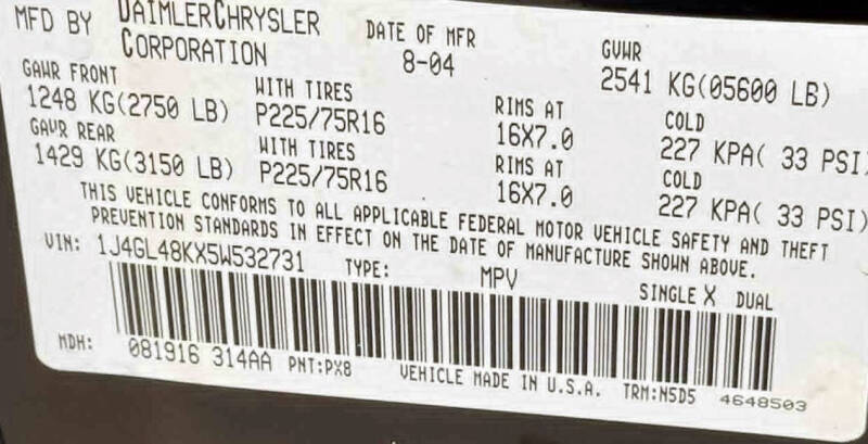 2005 Jeep Liberty Sport