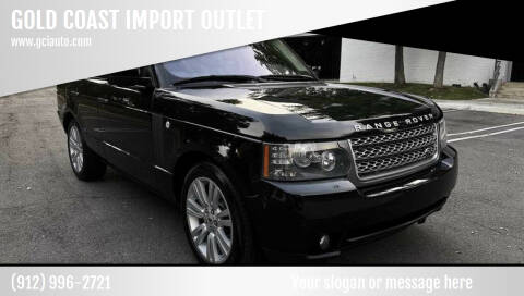 2010 Land Rover Range Rover for sale at GOLD COAST IMPORT OUTLET in Saint Simons Island GA