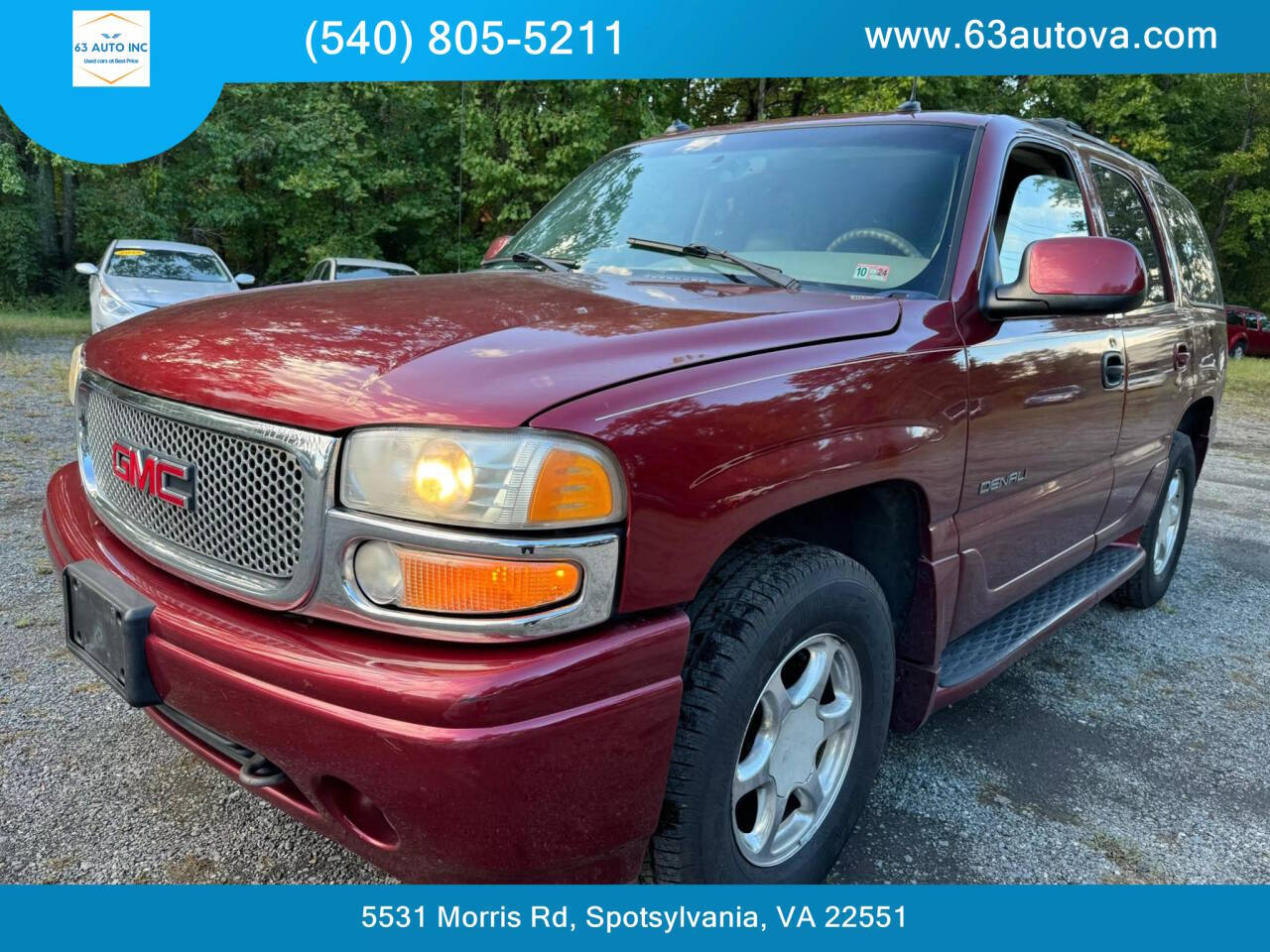 2003 GMC Yukon for sale at 63 Auto Inc in Spotsylvania, VA