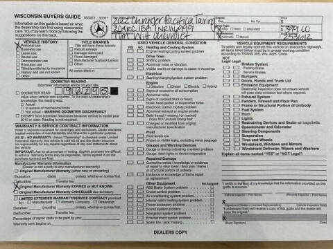 2022 Chrysler Pacifica Touring L