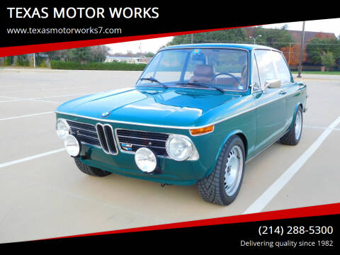 1971 BMW 2002 for sale at TEXAS MOTOR WORKS in Arlington TX