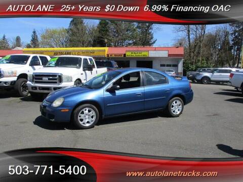 2003 Dodge Neon for sale at AUTOLANE in Portland OR