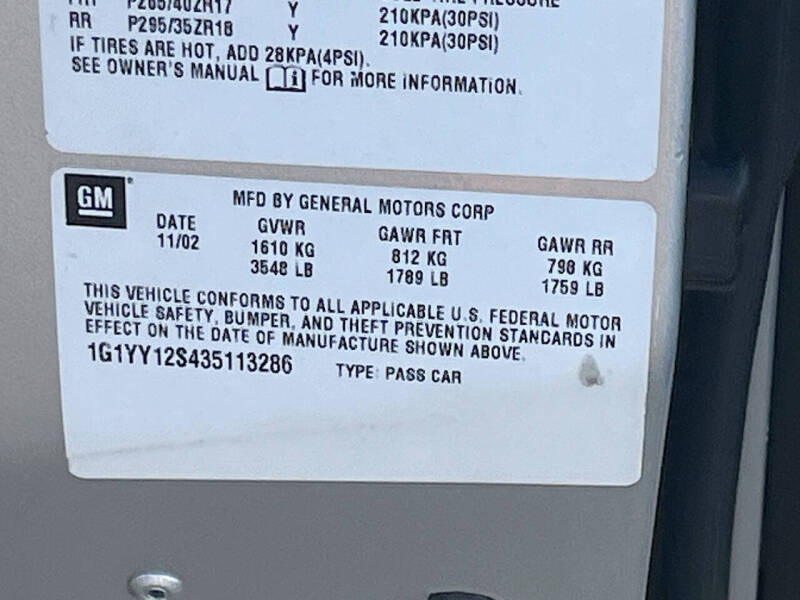 2003 Chevrolet Corvette Z06