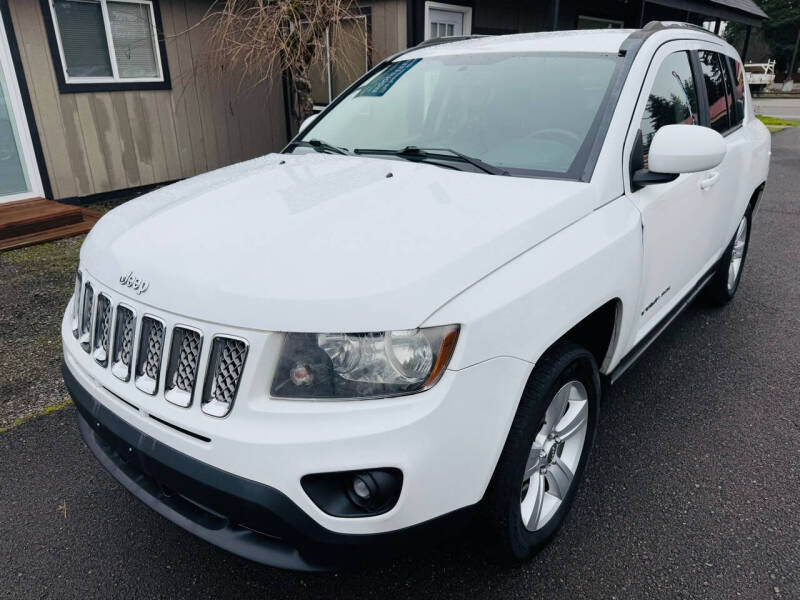 Used 2014 Jeep Compass Latitude with VIN 1C4NJDEB7ED739077 for sale in Tacoma, WA