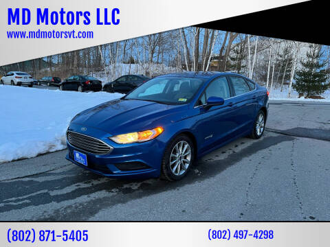 2017 Ford Fusion Hybrid for sale at MD Motors LLC in Williston VT