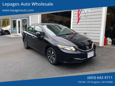 2013 Honda Civic for sale at Lepages Auto Wholesale in Kingston NH