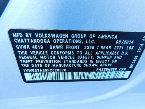 2015 Volkswagen Passat