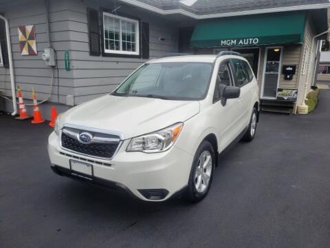 2015 Subaru Forester for sale at MGM Auto Sales in Cortland NY