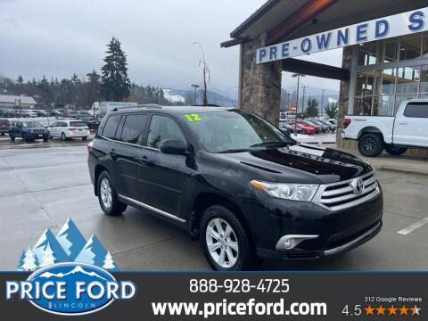2012 Toyota Highlander for sale at Price Ford Lincoln in Port Angeles WA