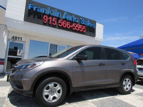 2015 Honda CR-V for sale at Franklin Auto Sales in El Paso TX