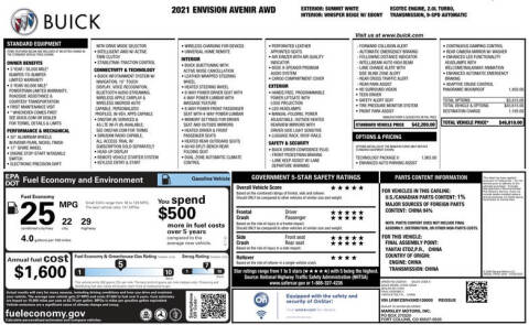 2021 Buick Envision Avenir