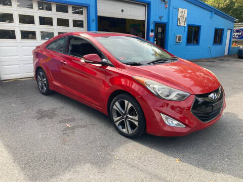 2013 Hyundai Elantra Coupe for sale at A & D Auto Sales and Service Center in Smithfield RI