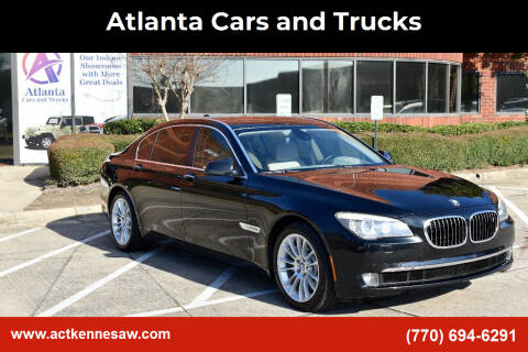 2009 BMW 7 Series for sale at Atlanta Cars and Trucks in Kennesaw GA
