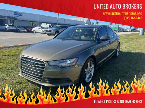 2012 Audi A6 for sale at UNITED AUTO BROKERS in Hollywood FL