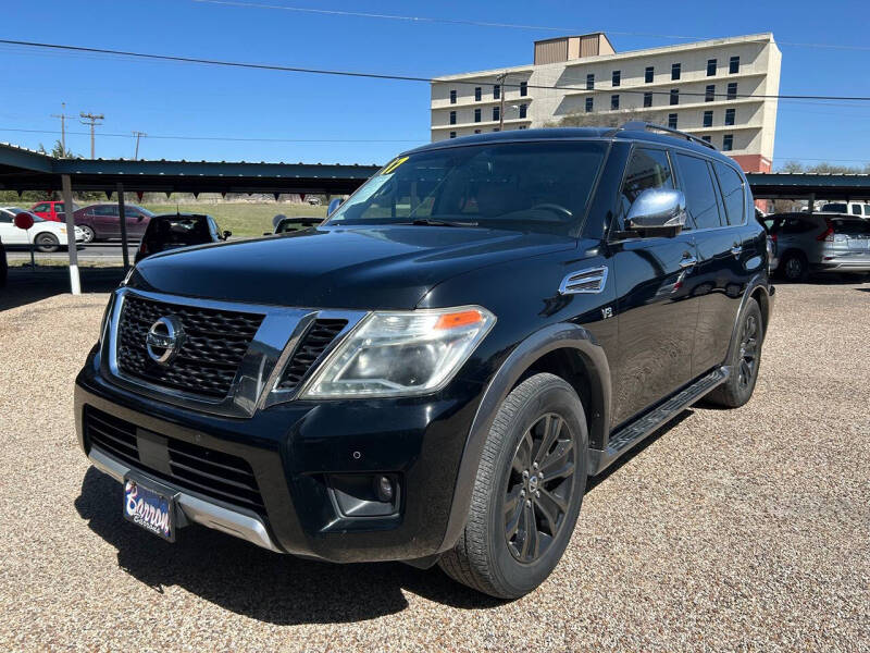 2017 Nissan Armada for sale at Barron's Auto Cleburne North Main in Cleburne TX