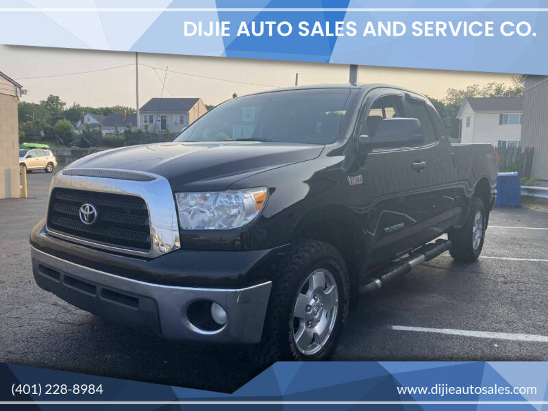 2007 Toyota Tundra for sale at Dijie Auto Sales and Service Co. in Johnston RI