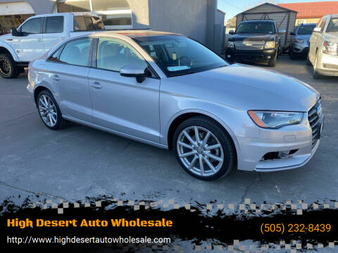2016 Audi A3 for sale at High Desert Auto Wholesale in Albuquerque NM