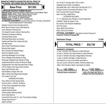 2024 Chrysler Pacifica Plug-In Hybrid Select
