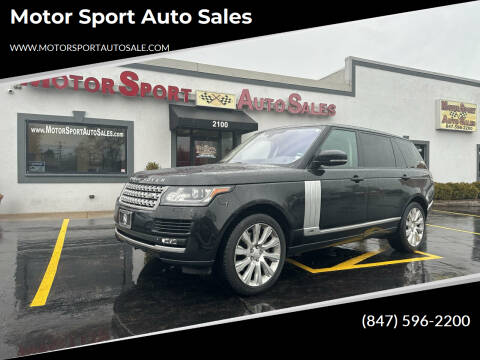 2014 Land Rover Range Rover for sale at Motor Sport Auto Sales in Waukegan IL