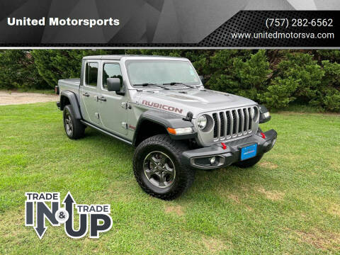 2020 Jeep Gladiator for sale at United Motorsports in Virginia Beach VA