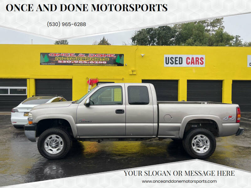 2002 Chevrolet Silverado 2500HD for sale at Once and Done Motorsports in Chico CA