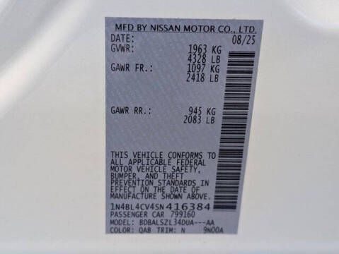 2025 Nissan Altima 2.5 SR