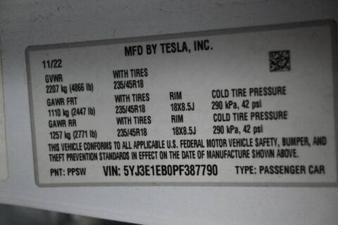 2023 Tesla Model 3 Long Range