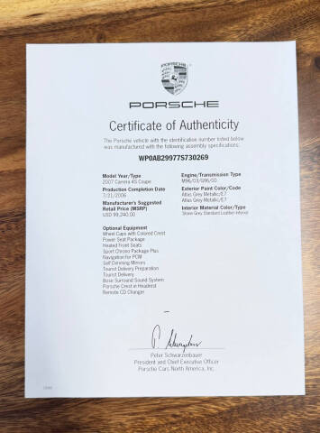 2007 Porsche 911 Carrera 4S