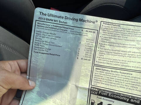2013 BMW M5