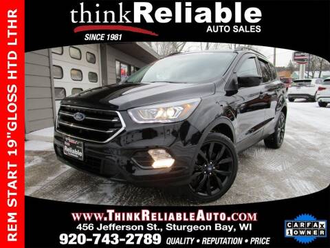 2019 Ford Escape for sale at RELIABLE AUTOMOBILE SALES, INC in Sturgeon Bay WI