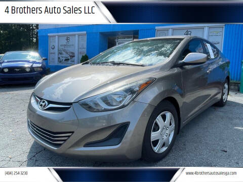 2016 Hyundai Elantra for sale at 4 Brothers Auto Sales LLC in Brookhaven GA