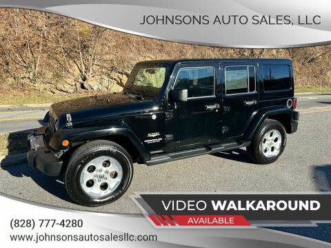 2014 Jeep Wrangler Unlimited for sale at Johnsons Auto Sales, LLC in Marshall NC