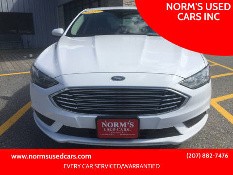 2017 Ford Fusion for sale at NORM'S USED CARS INC in Wiscasset ME