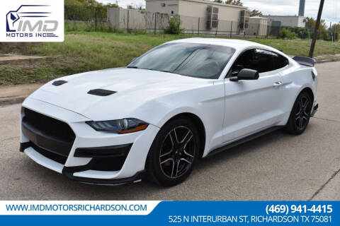 2018 Ford Mustang for sale at IMD Motors in Richardson TX