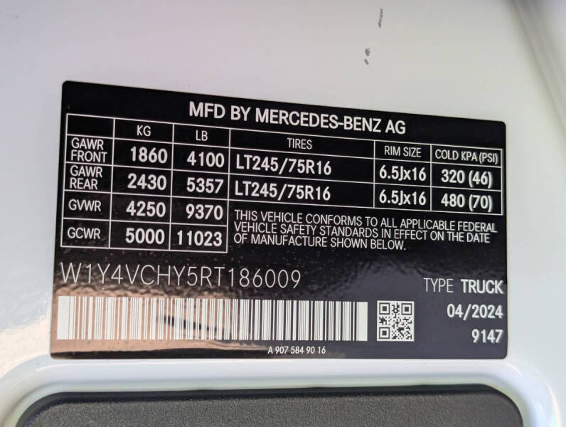 2024 Mercedes-Benz eSprinter 2500