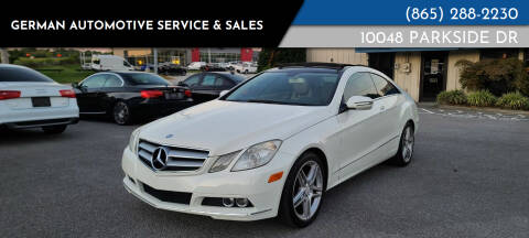 2010 Mercedes-Benz E-Class for sale at German Automotive Service & Sales in Knoxville TN