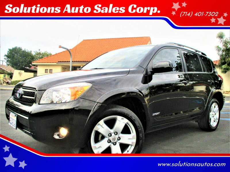 2007 Toyota RAV4 for sale at Solutions Auto Sales Corp. in Orange CA